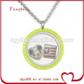 glass floating locket necklace